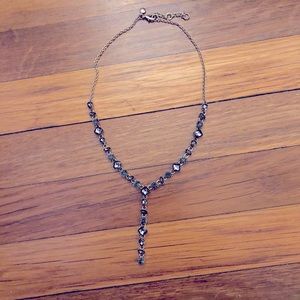 J. Crew Factory - Gray/Purple Drop Necklace - NWOT